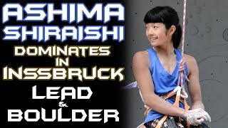 Ashima Shiraishi VS Brooke Raboutou  IFSC Climbing World Cup Innsbruck  Climbing Comparison [upl. by Yliak]