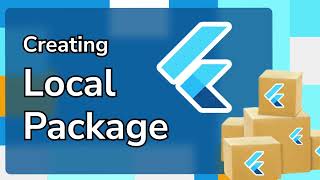 Creating localinternal package in flutter app  package creation in flutter project  custom widget [upl. by Alyakem981]