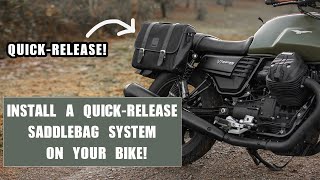 New QuickRelease Saddlebag Mounting System  How to Install it [upl. by Forrer]