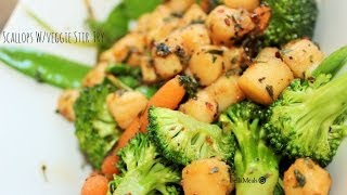 Scallops And Veggie Stir Fry [upl. by Ridglea]