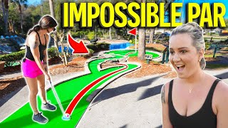 The Most CRAZY CHALLENGING Mini Golf Course We’ve Ever Played [upl. by Ytteb]