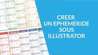 Crée un éphéméride de calendrier sous Illustrator [upl. by Aicatsanna999]