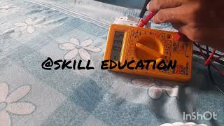 multimeter se AC voltage kaise check Karenskill education [upl. by Patrizius]