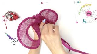 Sinamay Swirl  Make an Instant Fascinator  Petershams Millinery Supplies [upl. by Gunnar911]