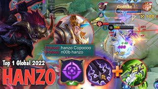 HANZO COPO AUTO BANTAI  HANZO TOP 1 GLOBAL 2022  HANZO BUILD TERSAKIT 2022  MOBILE LEGENDS [upl. by Yenot387]