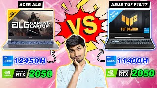 Acer ALG i5 12450H Vs Asus TUF F15 i5 11400H  RTX 2050  Comparison  asustuf acer gaming [upl. by Eanaj668]