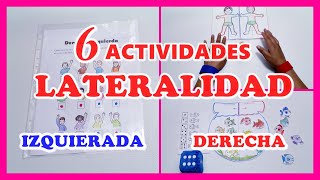 👐DERECHAIZQUIERDA 6 ACTIVIDADES DE LATERALIDAD 🙌 [upl. by Hakkeber]