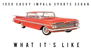 Indepth look at 1959 Chevy impala 4 door hardtop cars chevrolet impala [upl. by Drucy72]