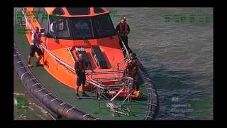 Lydd Coastguard helicopter training with Ramsgate pilot boat [upl. by Flessel]