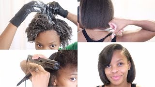 Trim  Silk Blowout  Dry Hair Solutions  My 3 Month Routine  Start To Finish [upl. by Coke]