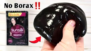 Shampoo Slime😱 How to make No Borax Sunsilk Shampoo Slime at home ASMR [upl. by Eaner471]