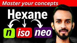 Trick for n hexane Isohexane Neohexane  n iso neo hexane [upl. by Lectra]