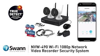 Swann NVR NVW490 Security System Product Overview 1080p Full HD 2way audio thermal sensing Wifi [upl. by Kone966]