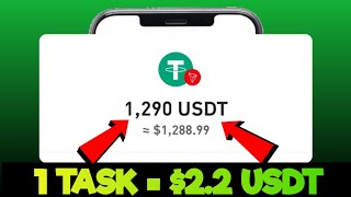 Get Paid 220 USDT completing task  Earn Usdt today [upl. by Asirram]