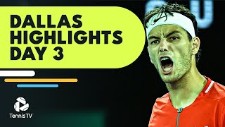 Fritz Meets Sock Isner vs Anderson amp Nakashima In Action  Dallas 2022 Highlights Day 3 [upl. by Daffie614]