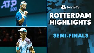 De Minaur Takes On Dimitrov Sinner vs Griekspoor  Rotterdam 2024 SemiFinal Highlights [upl. by Nahtahoj858]