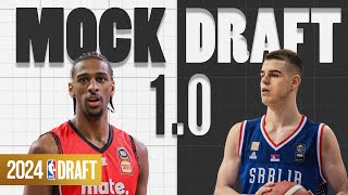 2024 NBA Mock Draft FULL FIRST ROUND MOCK DRAFT I Utility Sports NBA Mock Draft [upl. by Finegan]