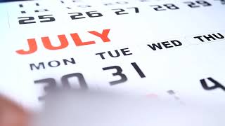 Calendar  NonCopyrighted Stock Footage [upl. by Daniala]