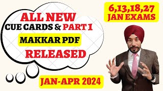 Good news Makkar pdf jan to april 2024 released  new makkar pdf january 2024 new cue cards list [upl. by Ynettirb723]