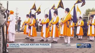 Nagar Kirtan parade celebrates founder of Sikhism Shri Guru Nanak Dev Ji [upl. by Faith269]