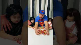 comedy 😂dad pranks baby with candy😭❤️🤣 [upl. by Ayanal]