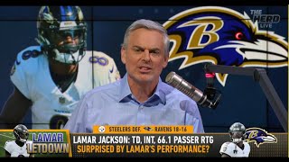 THE HERD  Colin Cowherd RIPS Baltimore Ravens Lamar Jackson Looks BAD Vs Steelers And Chiefs  NFL [upl. by Loni]