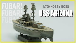 The most awful kit I have ever built  Hobby Boss 1700 USS Arizona Part1 [upl. by Ecenahs]