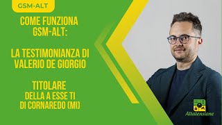 SIM PER ANTIFURTO cosa pensano di GSMALT i nostri clienti la testimonianza di Valerio De Giorgio [upl. by Let]