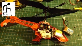 Charity Shop Gold or Garbage Air Hogs Fly Crane LiPo battery swap [upl. by Naoj247]