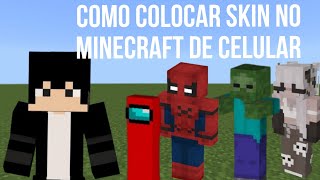 como colocar skin no Minecraft de celular [upl. by Mariya]