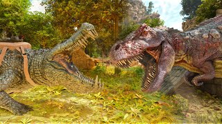 THE DEINOSUCHUS HAS ARRIVED  ARK SURVIVAL ASCENDED THE CENTER [upl. by Dalohcin704]