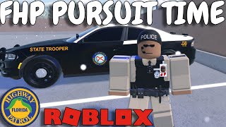 FHP PURSUIT TIME Roblox ERLC [upl. by Akerdnahs]