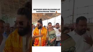 Deepveer Seeks Blessings At Siddhivinayak Today shorts trending [upl. by Mazlack]