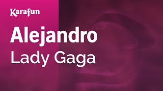 Alejandro  Lady Gaga  Karaoke Version  KaraFun [upl. by Enilecram711]