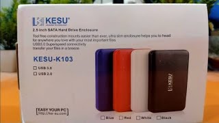 KESUK103 SATA USB 30 HARD DRIVE ENCLOSURE [upl. by Hun]