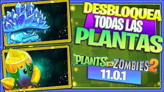 COMO DESBLOQUEAR TODAS las PLANTAS en Plants vs Zombies 2 1101  apk pvz2 1101 [upl. by Ramsey]