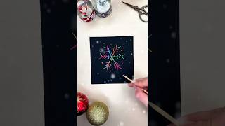 Engraving Snowflakes ❄️ snowflake snowflakes drawing howtodraw engraving engravingart art [upl. by Phillip]