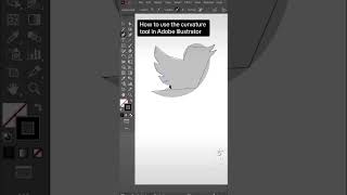 How to use the curvature tool in Adobe Illustrator adobeillustrator pentool graphicdesign shorts [upl. by Merell]