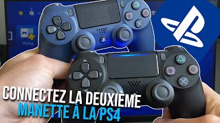 Comment connecter une deuxième manette sur la PS4  Comment connecté un mannette de PS4 [upl. by Buckels]