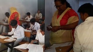 Teacher helps students to cheat in board exams in Haryana [upl. by Gerta]