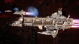 Imperial Navy vs Tau Merchant Fleet  4K Quality  Battlefleet Gothic Armada 2 [upl. by Malin157]