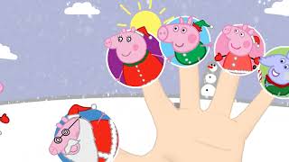 Peppa pig let It snow finger family [upl. by Buna]