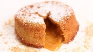 Molten Butterscotch Lava Cake Recipe  Laura Vitale  Laura in the Kitchen Episode 675 [upl. by Hamon]