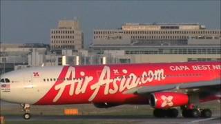 AirAsia X Airbus A340313X  Landing amp Taking Off  London Gatwick Airport [upl. by Carolus]