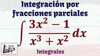 Integración por fracciones parciales  Ejercicio 3  La Prof Lina M3 [upl. by Jehiah353]