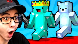 I Played Minecraft Bedwars with SKEPPY [upl. by Yevrah768]