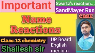 Name Reactions for Class12 BoardNEETIIT [upl. by Corly946]