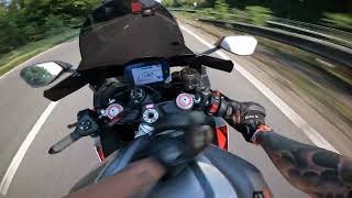 Aprilia RSV4 1100 2021  First Ride  POV  Akrapovic exhaust [upl. by Innoc]