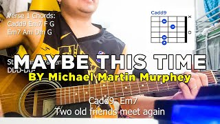 Maybe This Time Michael Martin Murphey Guitar Tutorial  Song cover guitarchords songcover music [upl. by Ramberg]