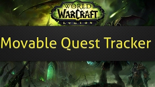 Movable Quest Tracker WoW addon [upl. by Nanahs]